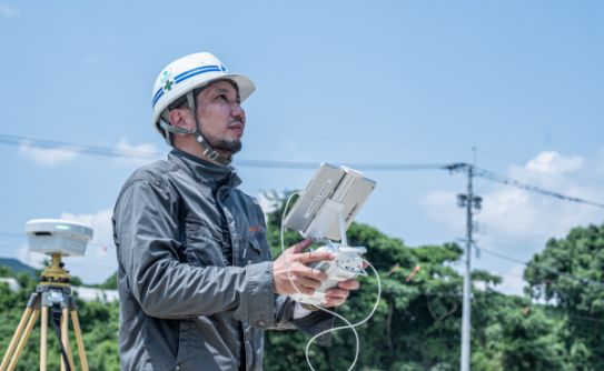 ドローンによる測量管理